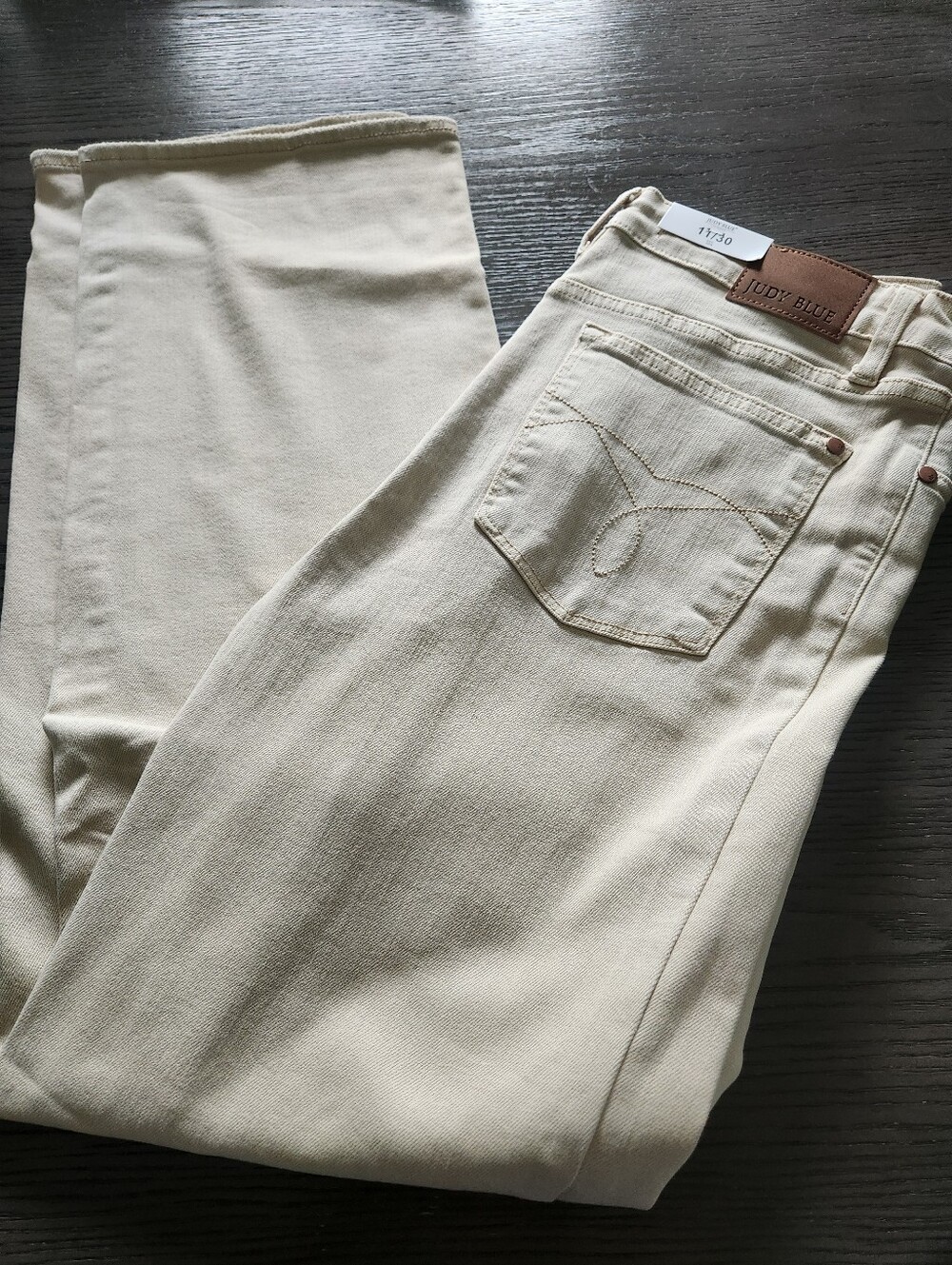 Judy Blue Junior Distresses Bone Denim Jeans NWT
